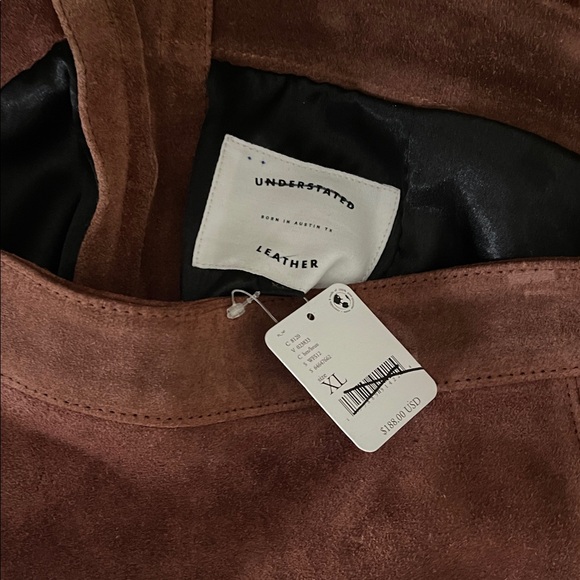 Understated Leather x Free people Fringe Brown Suede Skirt NWT - Picture 3 of 3